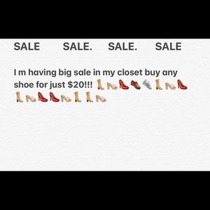 Sale on shoe